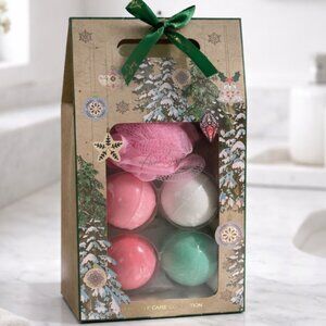 Holiday Bath Bomb Gift Set – 5 Pc Self Care Collection